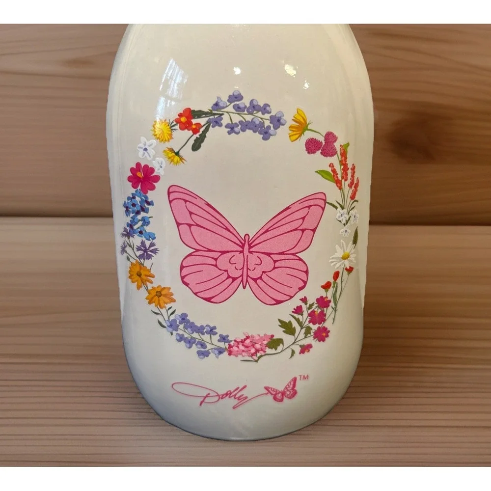 New‎ Dolly Parton Wildflower Spring 2026 Floral Arrangement Butterfly Jar